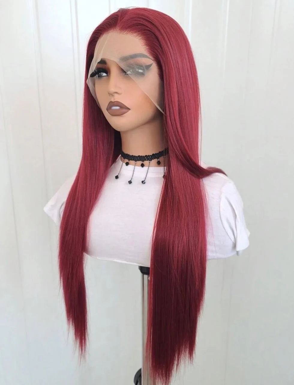 Red Bombshell Wig (human blend)