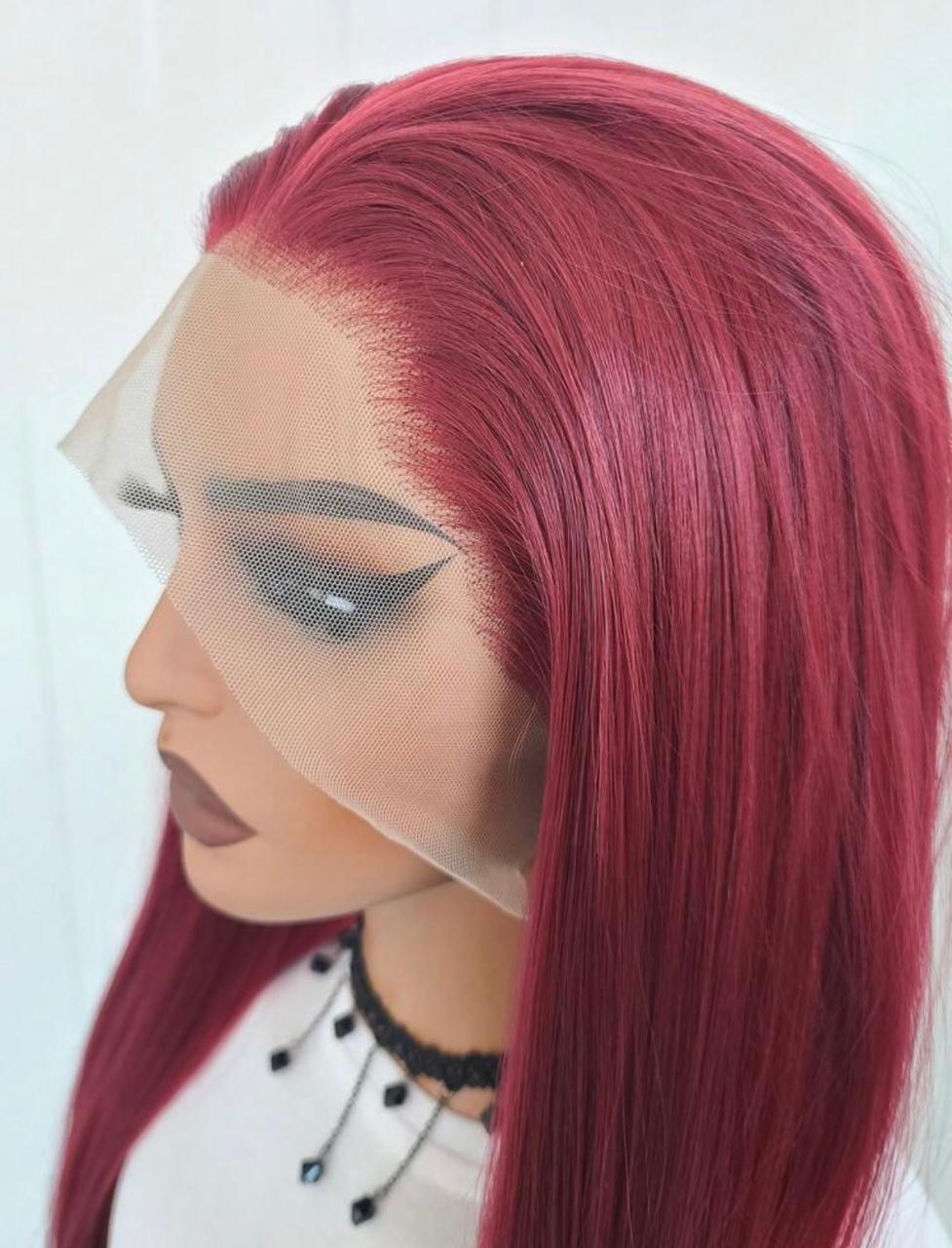 Red Bombshell Wig (human blend)