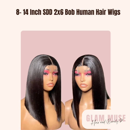 SDD 2x6 Bob Human Hair Wigs