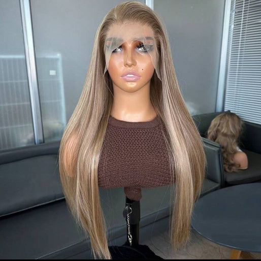 Straight Ash Blonde Wig