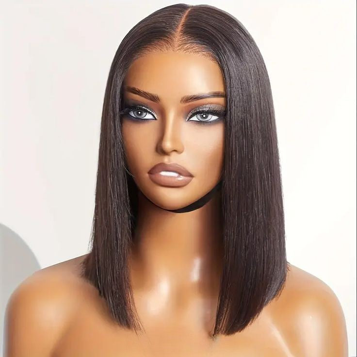 10" DD Bob + 10" Bob Fringe Human Hair Wigs