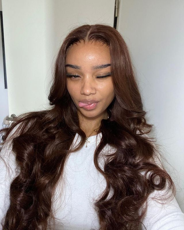 Brown Wavy Clip-in Extensions
