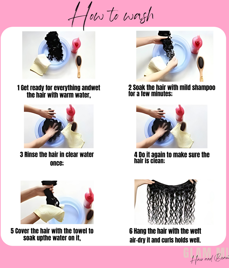 Black Deep Wave Clip In Extensions